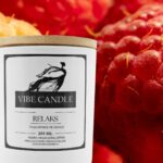 VIBECANDLE Duftkerzen Relaks - Handgemachte - 250 ml - 55 Stunde