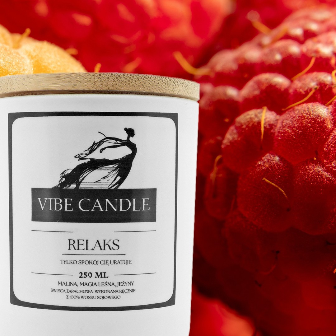 swieca-zapachowa-vibe-candle-relaks-mailina-2 VIBECANDLE Duftkerzen Relaks - Handgemachte - 250 ml - 55 Stunde – Bild 1